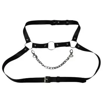 Adjustable Body Corset Straps Punk Body Harness Clothing Accessories Chest Decoration Style 2