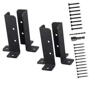 Adjustable Deck Post Anchors Base Brackets Portable Sturdy Reinforced Accessory for Secure Deck Structure Support