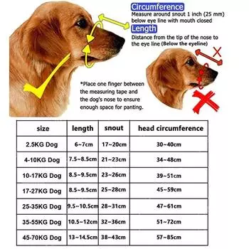 Adjustable Dog Mouth Cover That Prevents Biting Barking and Eating, with Reflective Strips Breathable Plastic for Drinking Water for 17-27KG Dog