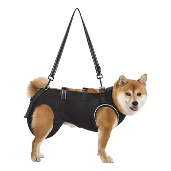 Adjustable Dog Support Harness For Elderly Pet With Padded Strap And Breathable Design Disabled Pet Support Lift Sling XS чёрный