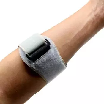 Adjustable Elbow Sleeve Compression Tennis Elbow Strap Tendinitis Sports Elbow Protector Women Men серый