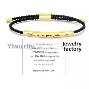 Adjustable handmade bracelets, personalized information, unisex jewelry 1pcs