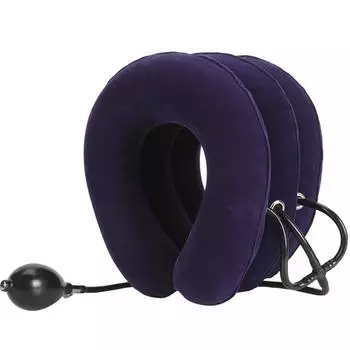 Adjustable Inflatable Neck Stretcher 3-layer Anti-leakage Inflatable Neck Support Brace Foldable Spine Alignment