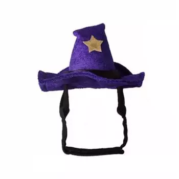 Adjustable Pet Pirate Hat Breathable Dog Cosplays Hat Cat Wizard Hat Cosplay Party