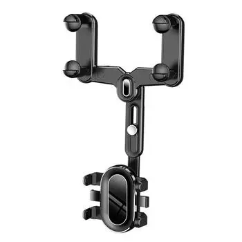 Adjustable Rearview Mirror Phone Mount Bracket 360 Rotating Mobile Cell Support Tools Travel