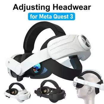 Регулируемый ремешок для головы VR для гарнитуры Meta Quest 3 Удобная повязка на голову VR Легкая эргономичная для Meta Quest 3 Аксессуары для виртуальной реальности