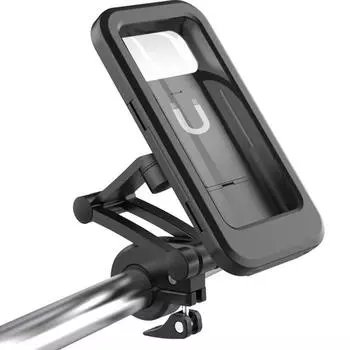 Adjustable Waterproof Bicycle Phone Holder Universal Shockproof Mobile Phone Holder Magnet Sleeve Essential For Electric H5S1