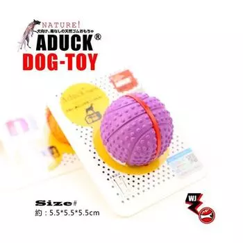 ADUCK игрушка для собак с мячом для удаления зубного камня, латексный надувной мяч, красный, 1 шт.