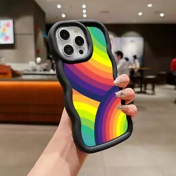 Ae93 Rainbow Art Design Защитные чехлы для телефонов для Samsung S23 S24 Ultra A15 A55 A14 A13 A25 A54 A51 A04s S20 FE Большая волна Задняя крышка из ТПУ Samsung A02S(A03S)(M02S)