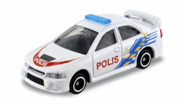 AEON Limited Tomica Mitsubishi Lancer Evolution IV Malaysia Police Specification No.52