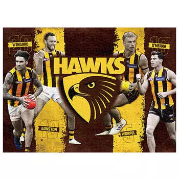 AFL Хоторн Хоукс 4 Игрока Головоломка 1000pcs