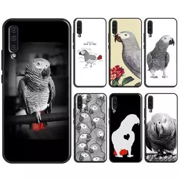Чехол African Grey Parrot для Samsung A12 A32 A42 A52 A72 A52S A03S A21S A11 A31 A51 A71 A10 A50 A70 с полным покрытием Samsung A03S