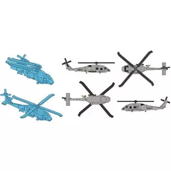 AFV club 1/700 Текущий набор противолодочных вертолетов. Пластиковая модель SE70009.