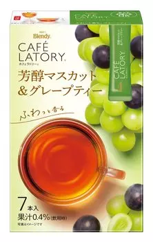 AGF Blendy Caf Latry Stick Rich Muscat & Grape Tea 7 бутылок x 6 коробок [Фруктовый чай] [Черный чай в стиках]