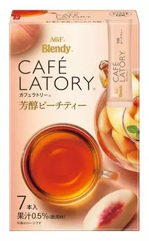 AGF Blendy Caf Latry Stick Rich Peach Tea 7 бутылок x 6 коробок [Фруктовый чай] [Черный чай в стиках]
