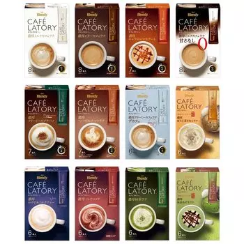 AGF Blendy Cafe Latory Stick Comparison Set of 12 Types [Кофе в стиках] [Ассортимент кофе] [Набор ассорти] [Маленький подарок] [Подарок]