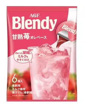 AGF Blendy Potion Sweet Ripe Strawberry Ole Base 6 шт. x 12 пакетиков
