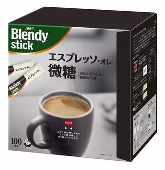 AGF Blendy Stick Micro Sugar 100 бутылок Espresso/Ore [Кофе в палочках] [Микросахар]
