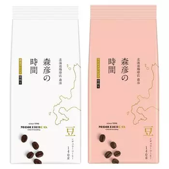 AGF Morihiko s Time Regular Coffee Beans 2 Types Comparison Set 140g x 2 Types [Coffee Beans] [Coffee Gift]