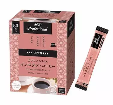 AGF Professional Декофеинизированный растворимый кофе 50 бутылок [Stick Coffee] [DecafNon-Caffeine] 2 г (х 50)