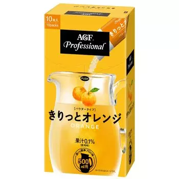 AGF Professional Kiritto Orange 500 мл 10 бутылок [Коммерческое использование] [Фрукты] [Апельсиновый сок]