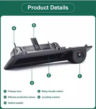 AHD 1080P Car Rear View Trunk Handle Camera for BMW F30 F10 F11 X3 F25 F31 F46 X1 F48 F22 3 Series 5 Series Vehicle Night Vision