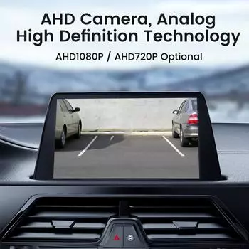 AHD 1920x1080P ночное видение 12 В IP68 водонепроницаемый 170 градусов рыбий глаз золотой объектив Full HD автомобильная резервная камера заднего вида 12V-24V