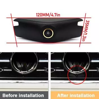 AHD HD CCD высококачественная камера переднего вида 1080P с золотым объективом «рыбий глаз» для Volkswagen для VW Tayron 2019 2020 170° широкоугольный объектив CVBS 1080X720P