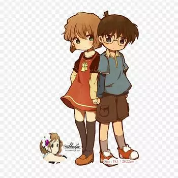 Ai Haibara Fanart Ai Haibara Conan Edogawa, железные нашивки для DIY, термопереносная одежда, футболка, термонаклейки, декоративная печать