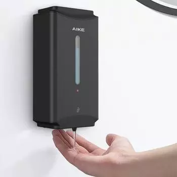 AIKE Automatic Soap Dispenser 1100ML Large Capacity Wall Mounted Commercial Bathroom Liquid Soap Dispenser AK1206