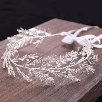 AiliBride Hair Vine Свадебная повязка на голову Тиара Кристалл Свадебный головной убор Свадебные украшения для волос Тиара Повязка на голову Женские украшения для волос золотой