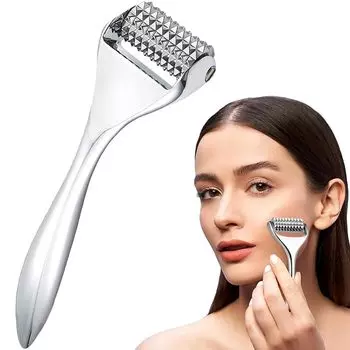 AILOXIN facial roller face roller small face roller face for body silver