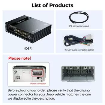 Ainavi P48E DSP For Jeep Grand Cherokee Liberty Processor Bluetooth Car Amplifier 4 Channels Automotivo Audio Low Amp for CHINA