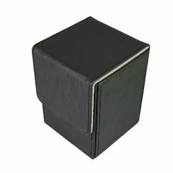 AINetJP Чехол для колоды Держатель для колоды Чехол для коллекционных карточек Хранение аксессуаров Искусственная кожа (черный) чёрный