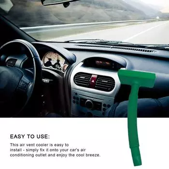 Air Conditioning Vent Cooler Telescopic Air Conditioner Ventilation Fan Air Conditioning Outlet Hose Summer Car Interior Parts зелёный