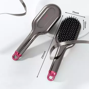 Air Cushion Comb Air Bag Comb Long Hair Massage Scalp Electroplated Styling Comb Fluffy Household Comb 1pc серый