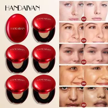 Air Cushion Concealer Liquid Foundation 5 оттенков Full Cover Foundation для длительного увлажнения Concealer Foundation 01