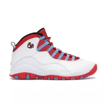 Air Jordan 10 Retro City Pack — Мужские кроссовки Chicago White University-Blue-Black-Bright-Crimson 310805-114