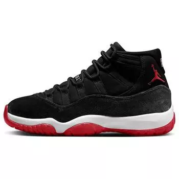 Air Jordan 11 Retro Bred Velvet женские кроссовки черные спортивные-красные белые DB5457-061 36.5