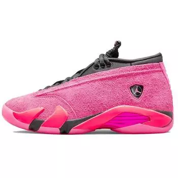 Air Jordan 14 Retro Low Shocking Pink Женские кроссовки Pink-Blast Black Flash-Crimson DH4121-600 35.5