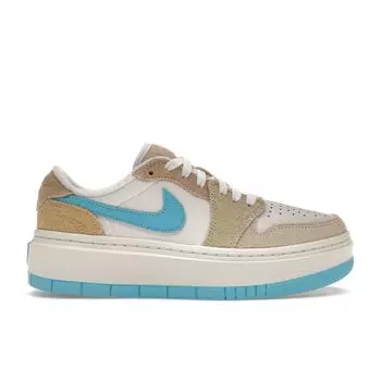 Air Jordan 1 Elevate Low SE Солт-Лейк-Сити Женские кроссовки White Sanddrift Oil-Green FD1028-100 35.5