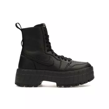 Air Jordan 1 High Brooklyn Triple Black Женские кроссовки Flat-Pewter FJ5737-001 35.5