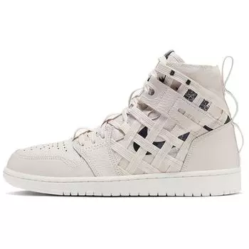 Air Jordan 1 High Cargo Light Cream Мужские кроссовки Club-Gold-Sail-Oil-Grey CD6757-200