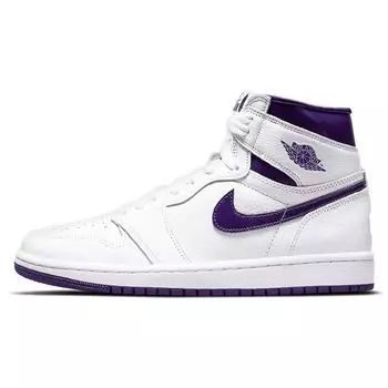 Air Jordan 1 High OG Court Фиолетовые женские кроссовки белые CD0461-151 40.5