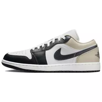 Air Jordan 1 Low Black Toe Rattan Мужские кроссовки Белый Summit-White Off-Noir 553558-153 46