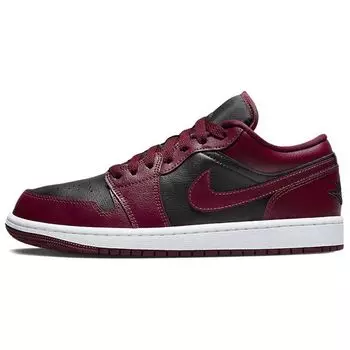 Air Jordan 1 Low Dark Beetroot Женские кроссовки Черный Белый DC0774-006 35.5
