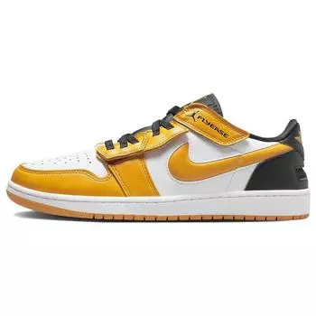 Air Jordan 1 Low FlyEase White Taxi Мужские кроссовки Желтый Черный DM1206-107 44.5