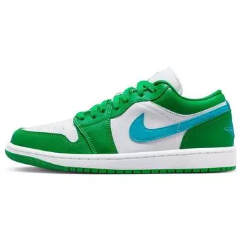 Air Jordan 1 Low Lucky Green Женские кроссовки Aquatone White DC0774-304 36