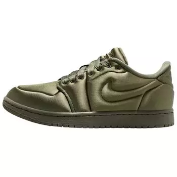 Air Jordan 1 Low Method of Make Satin Medium Olive Женские кроссовки Зеленые HF3969-201 37.5