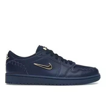 Air Jordan 1 Low Method of Make Midnight Navy Женские кроссовки Синий Металлик-Золото FN5032-400 42